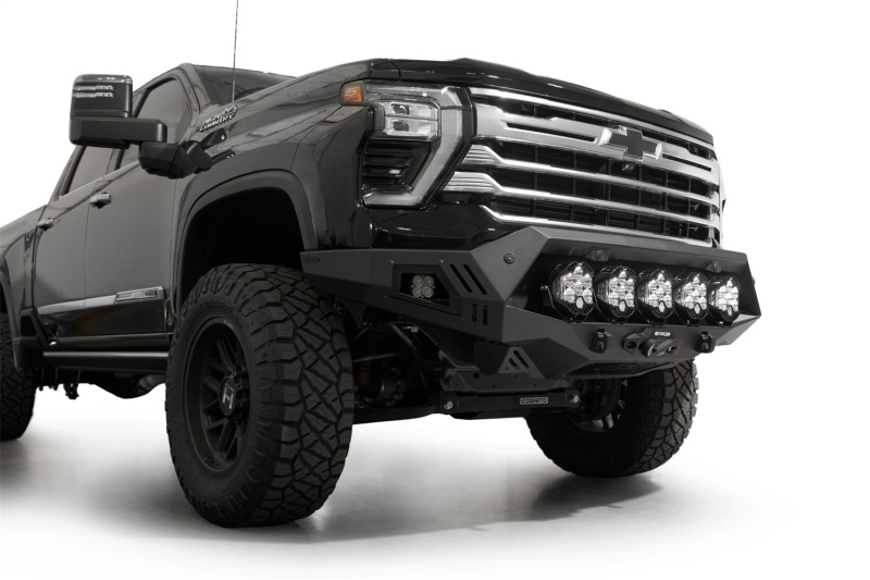 Chevrolet Silverado 2500 Front Bumper - Addictive Desert Designs - Bomber HD - Hammer Black - `24-`27